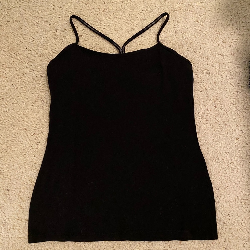 Lululemon Black Power Y Tank